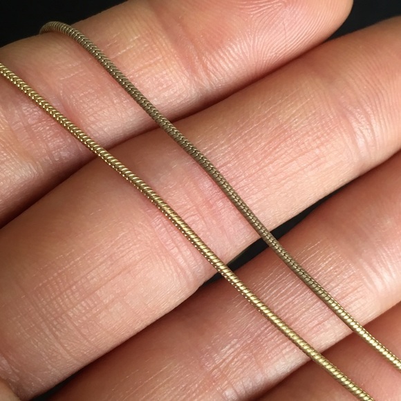 Vintage Gold Tone Clear Rock Necklace - Picture 5 of 10